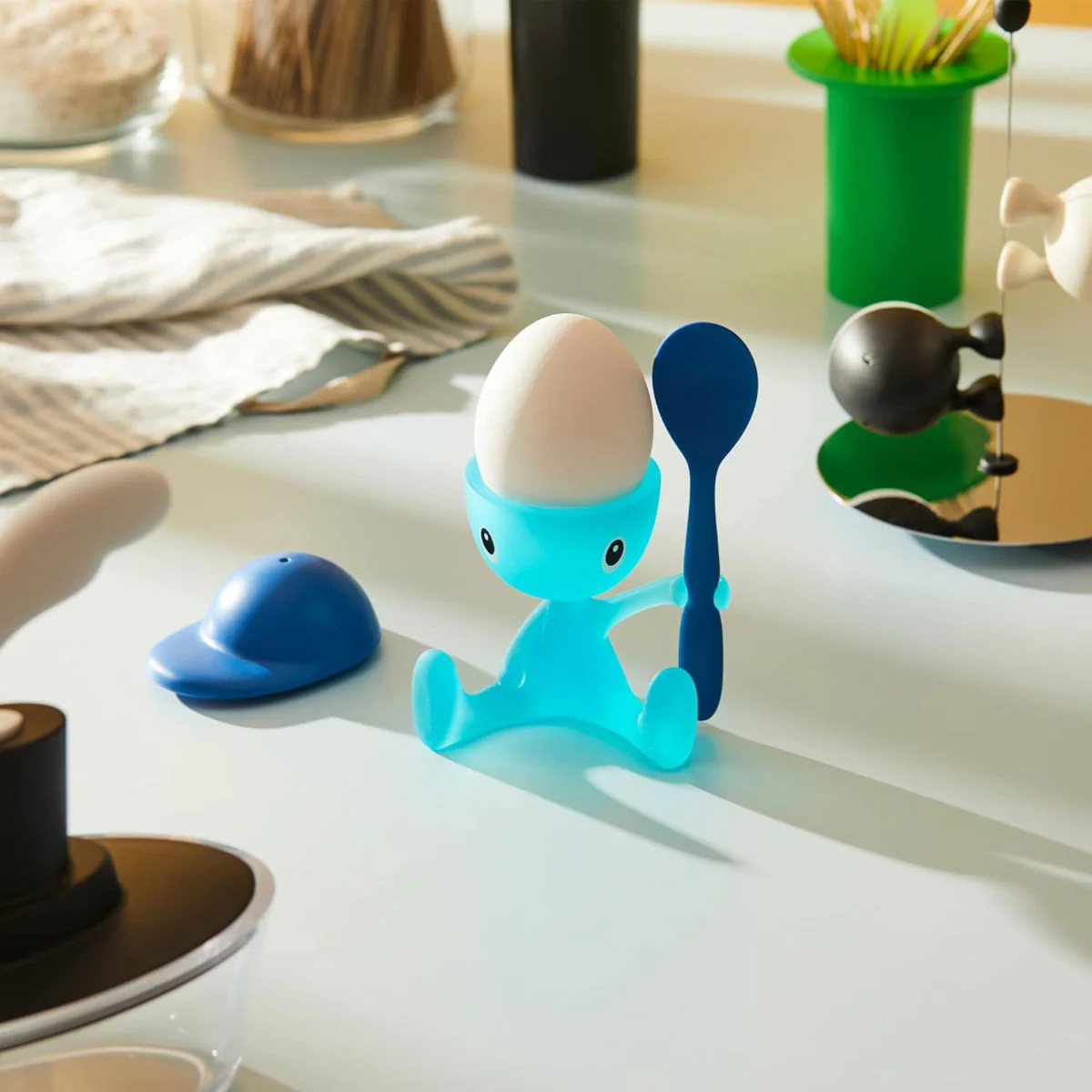 Alessi Cico Egg Cup Blue - Image 6