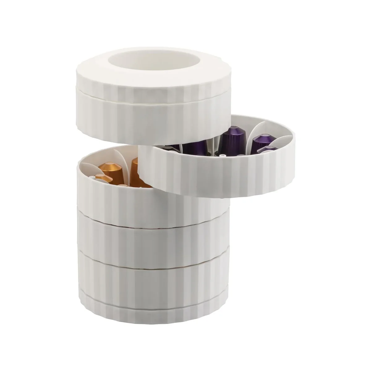 Alessi Plissé Capsule Pod Holder White - Image 2