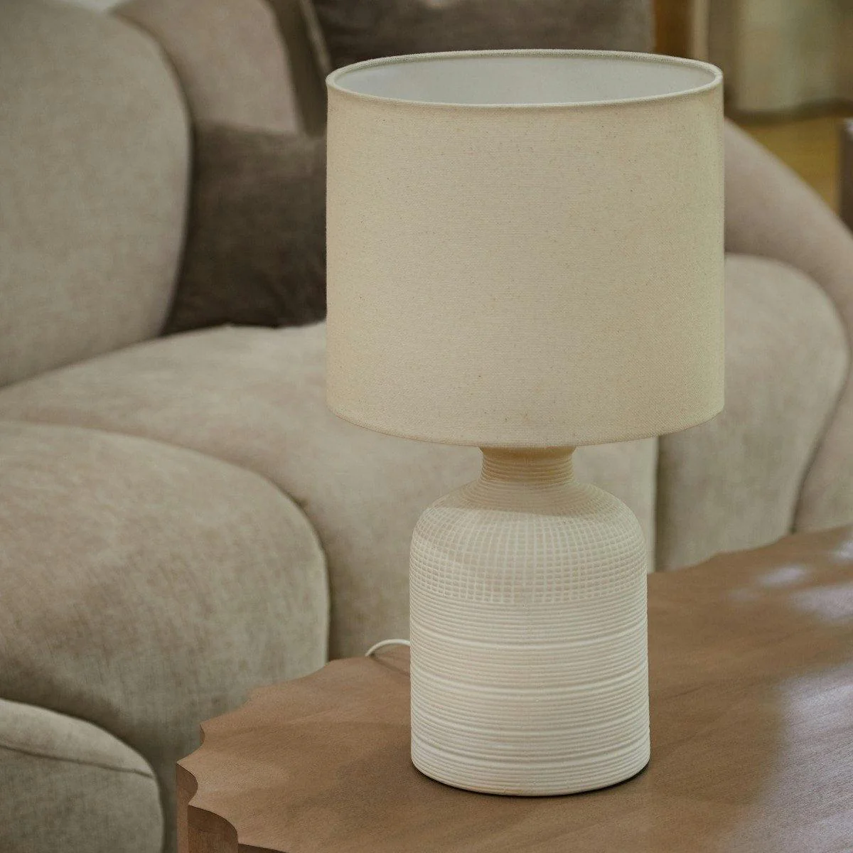 Amalfi Isla Table Lamp White Wash 26x26x47cm - Image 6