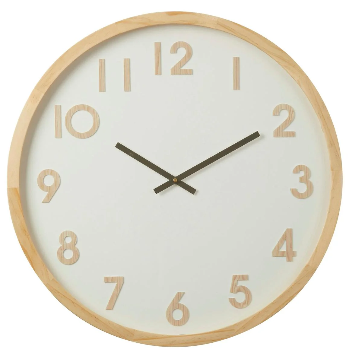 Amalfi Leonard Wall Clock Natural/White 61x6x61cm - Image 2