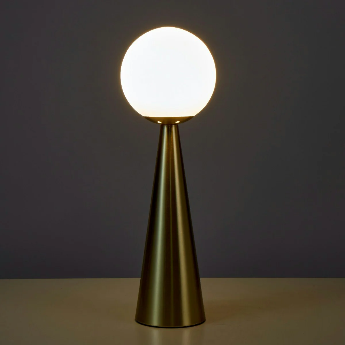 Amalfi Orion Table Lamp Gold & White 15x15x45cm - Image 6