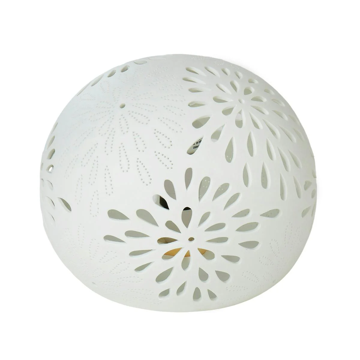 Amalfi Round Lamp Cutout White 22.5x22.5x18cm - Image 5