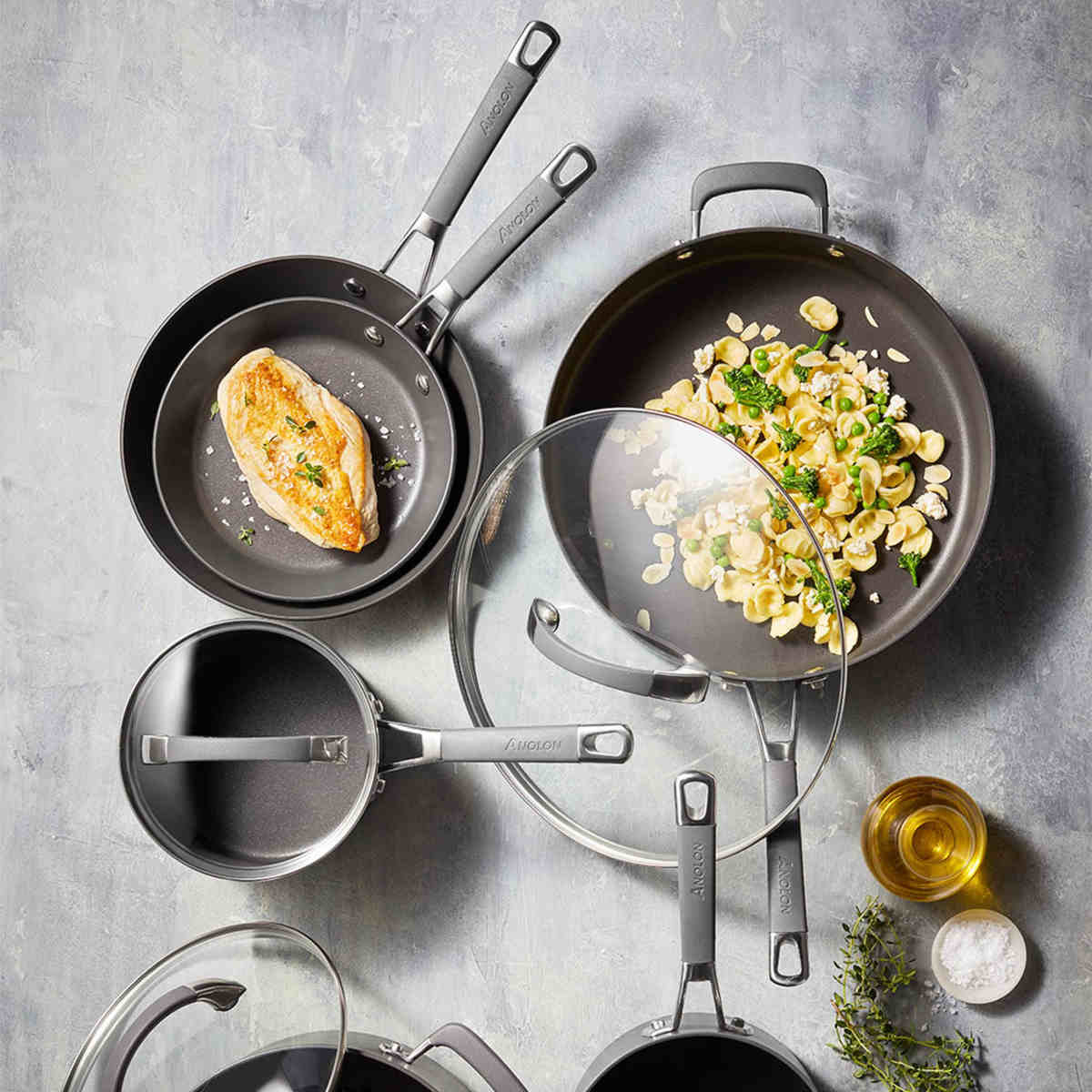 Anolon Endurance+ Nonstick Induction Open French Skillet 34cm - Image 4