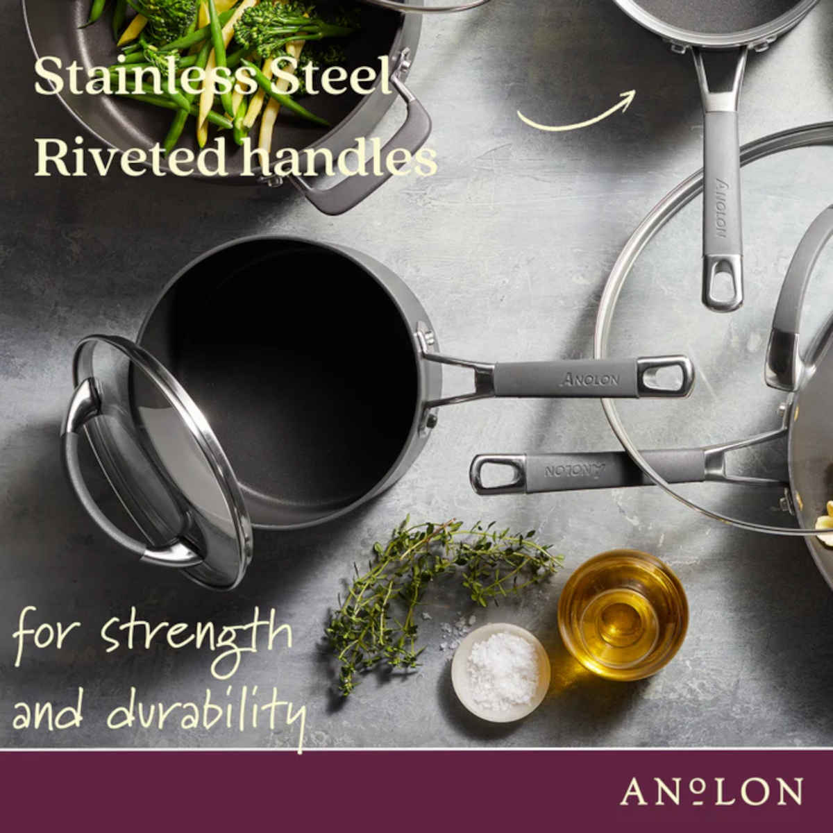 Anolon Endurance+ Nonstick Induction Saucepan 20cm (3.8L) - Image 8