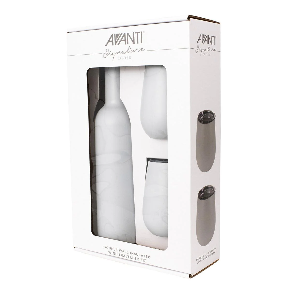 Avanti Double Wall Insulated Wine Traveller Set Dove Grey (3 Piece) - Image 2