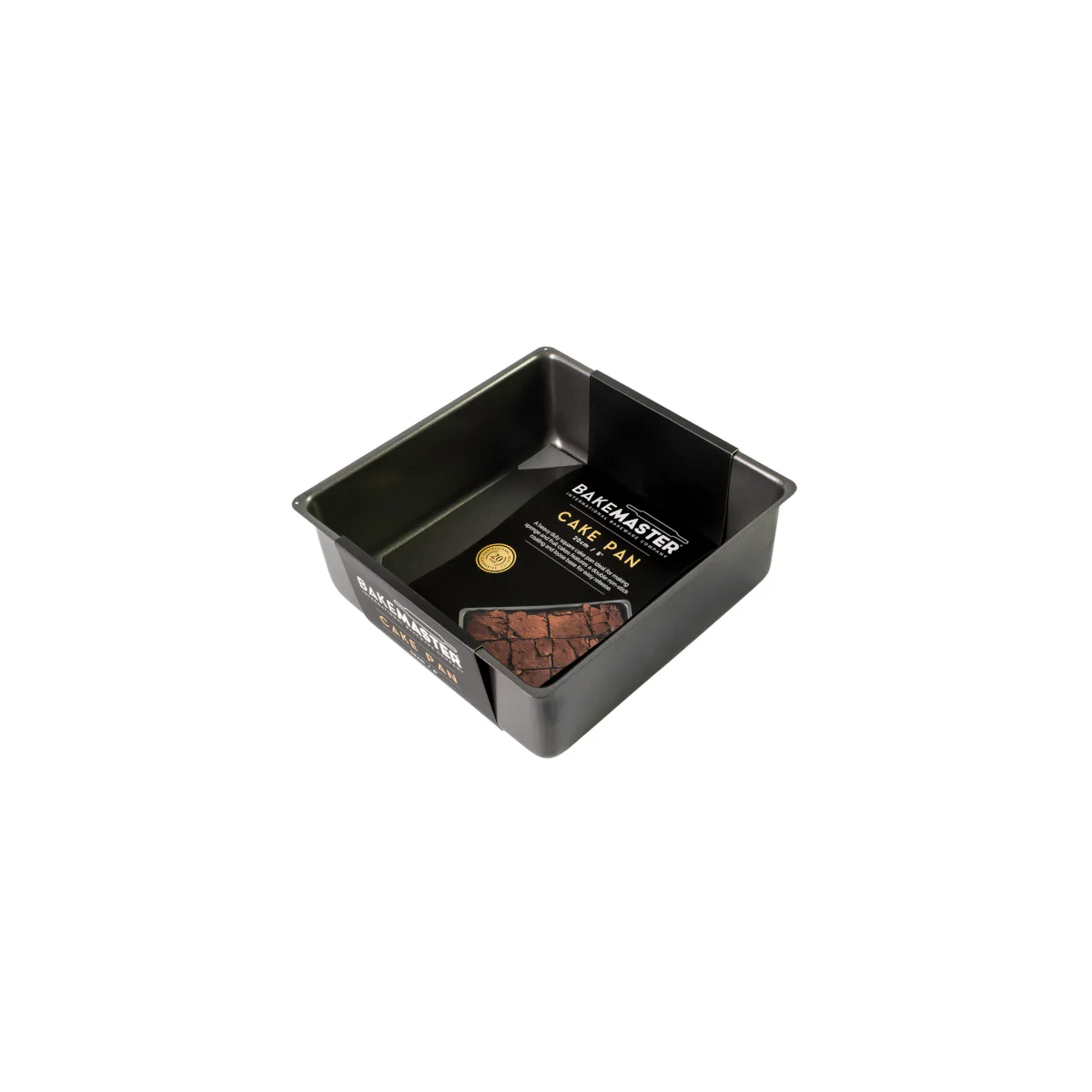 Bakemaster Loose Base Deep Cake Pan Square 20cm - Image 2