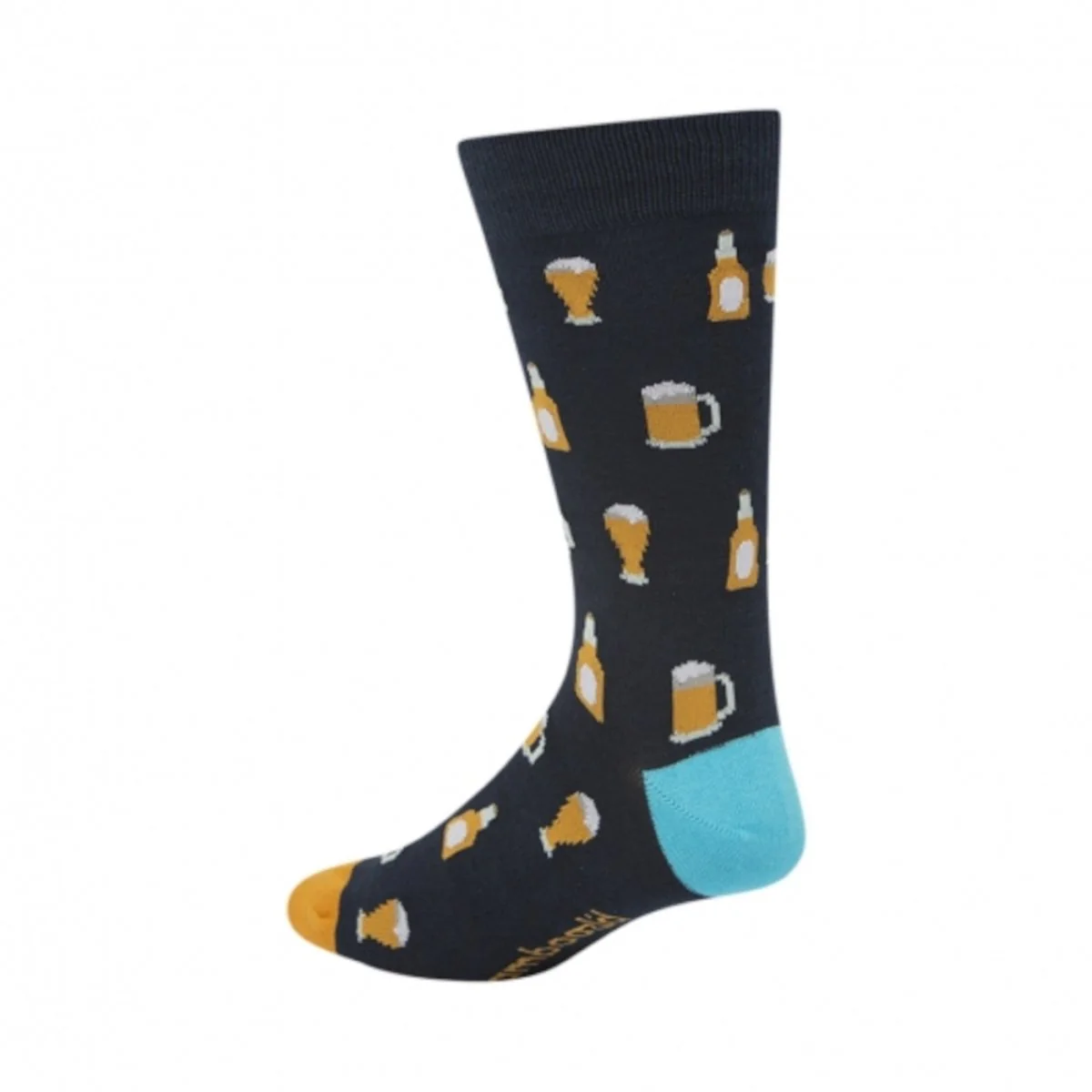 Bamboozld Beer Navy Socks - Image 3