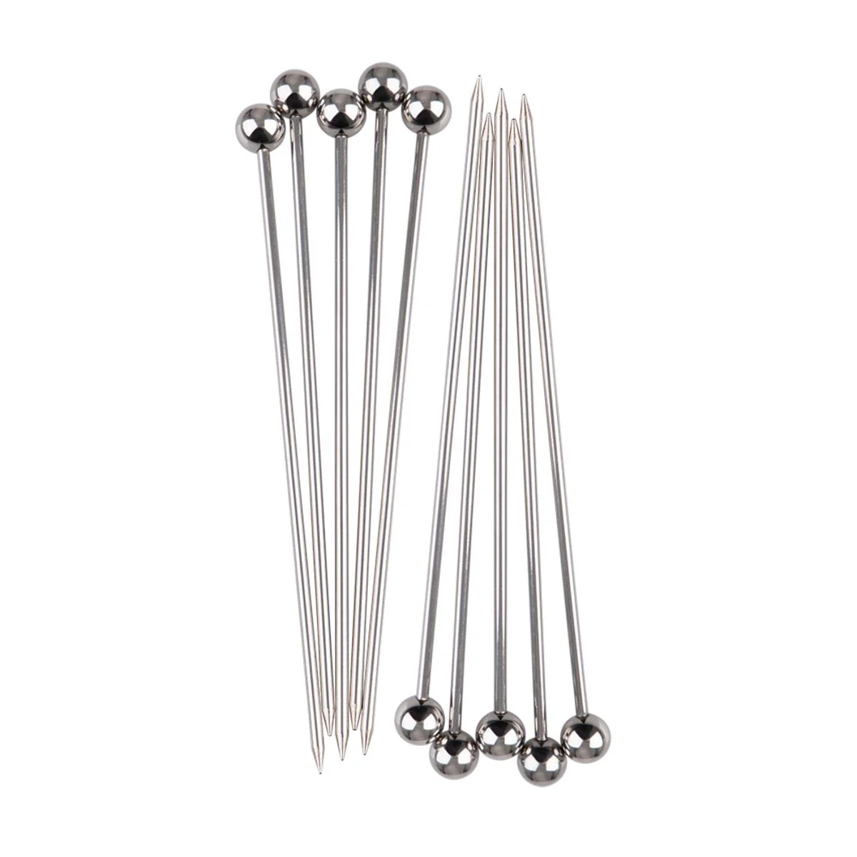 Bartender Stainless Steel Cocktail Picks Set of 10 - Image 2