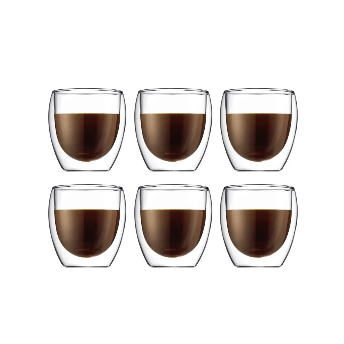 Bodum Pavina Double Wall Thermo-Glasses 250ml (Set of 6) - Image 2