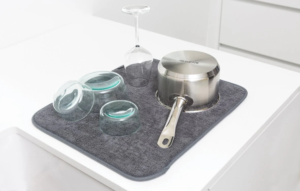 Brabantia Microfiber Dish Drying Mat  Dark Grey - Image 3