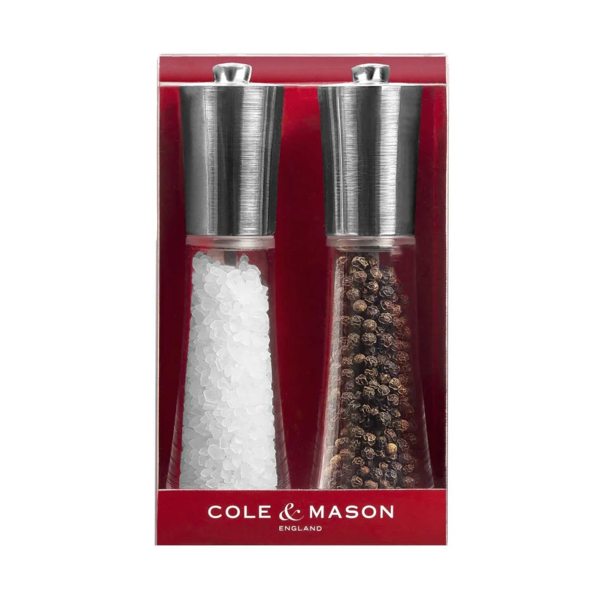 Cole & Mason Salt & Pepper Gift Set Red Style 16.5cm - Image 2