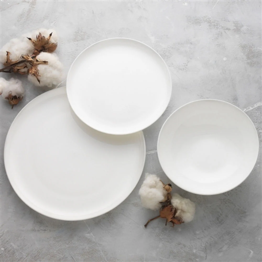 Ecology Canvas Bowl White 18.5cm - Image 2