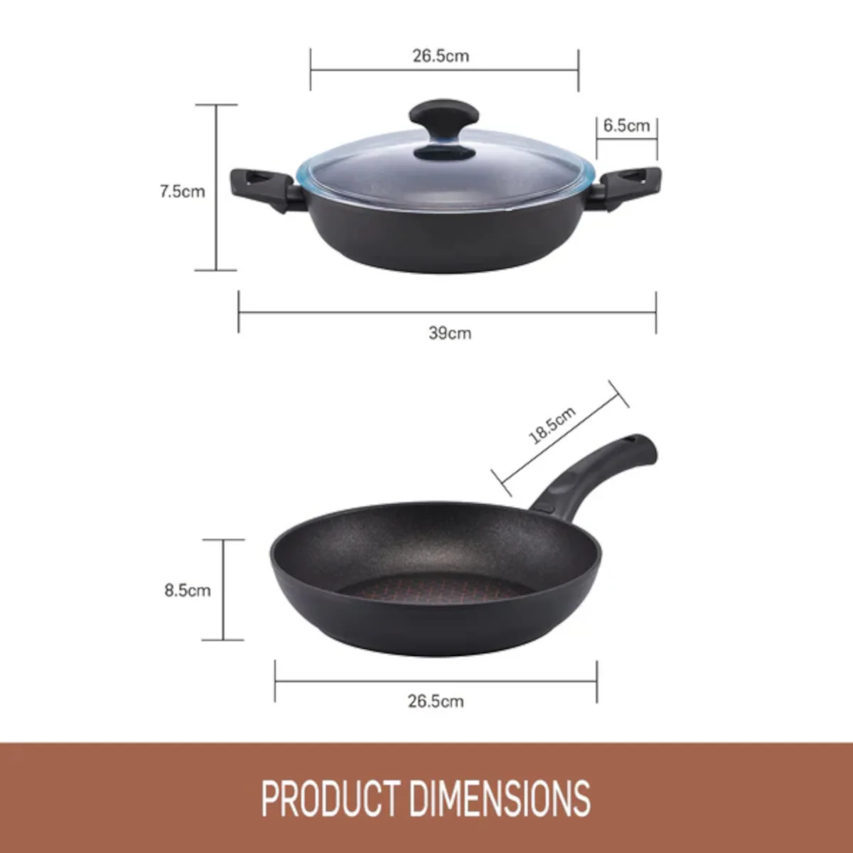 Essteele Per Salute Frypan and Sauteuse Set 26cm - Image 11