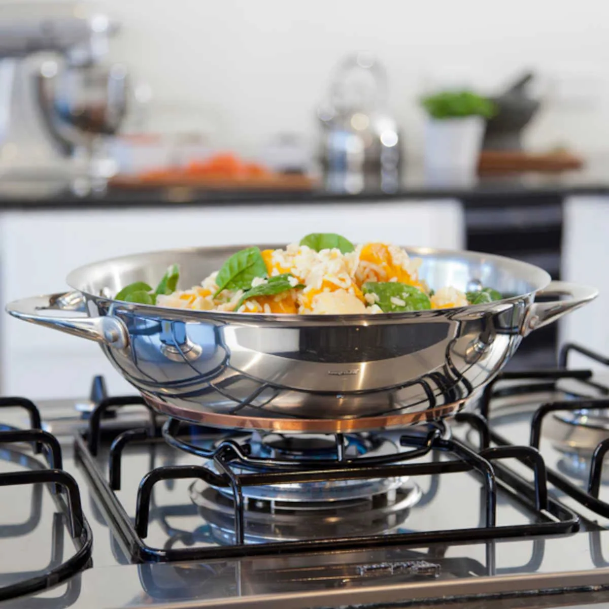 Essteele Per Vita Copper Base Stainless Steel Induction Covered Sauteuse 28cm (5.2L) - Image 12