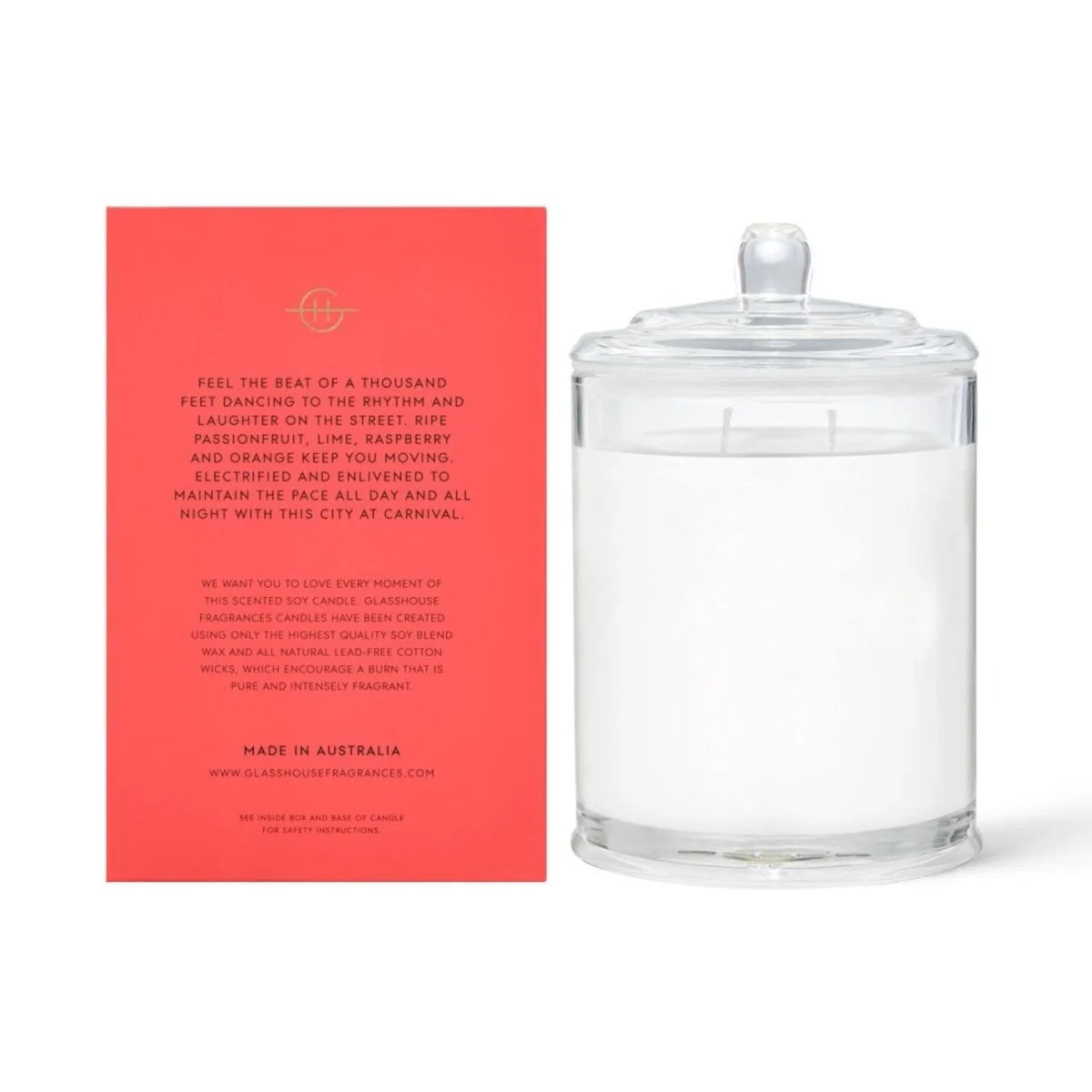 Glasshouse Fragrances One Night In Rio Candle 380g - Image 2
