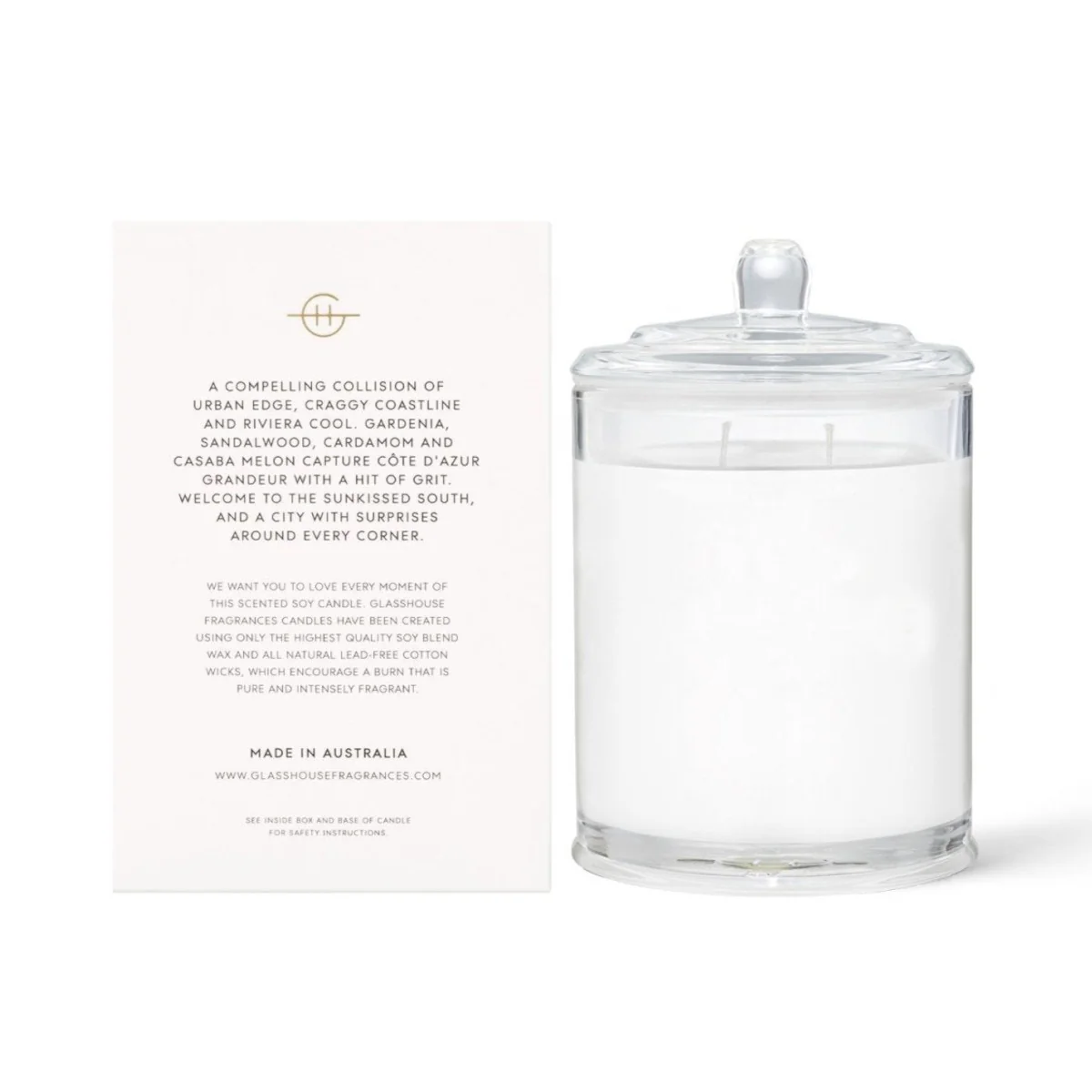 Glasshouse Fragrances Marseille Memoir Candle 380g - Image 2