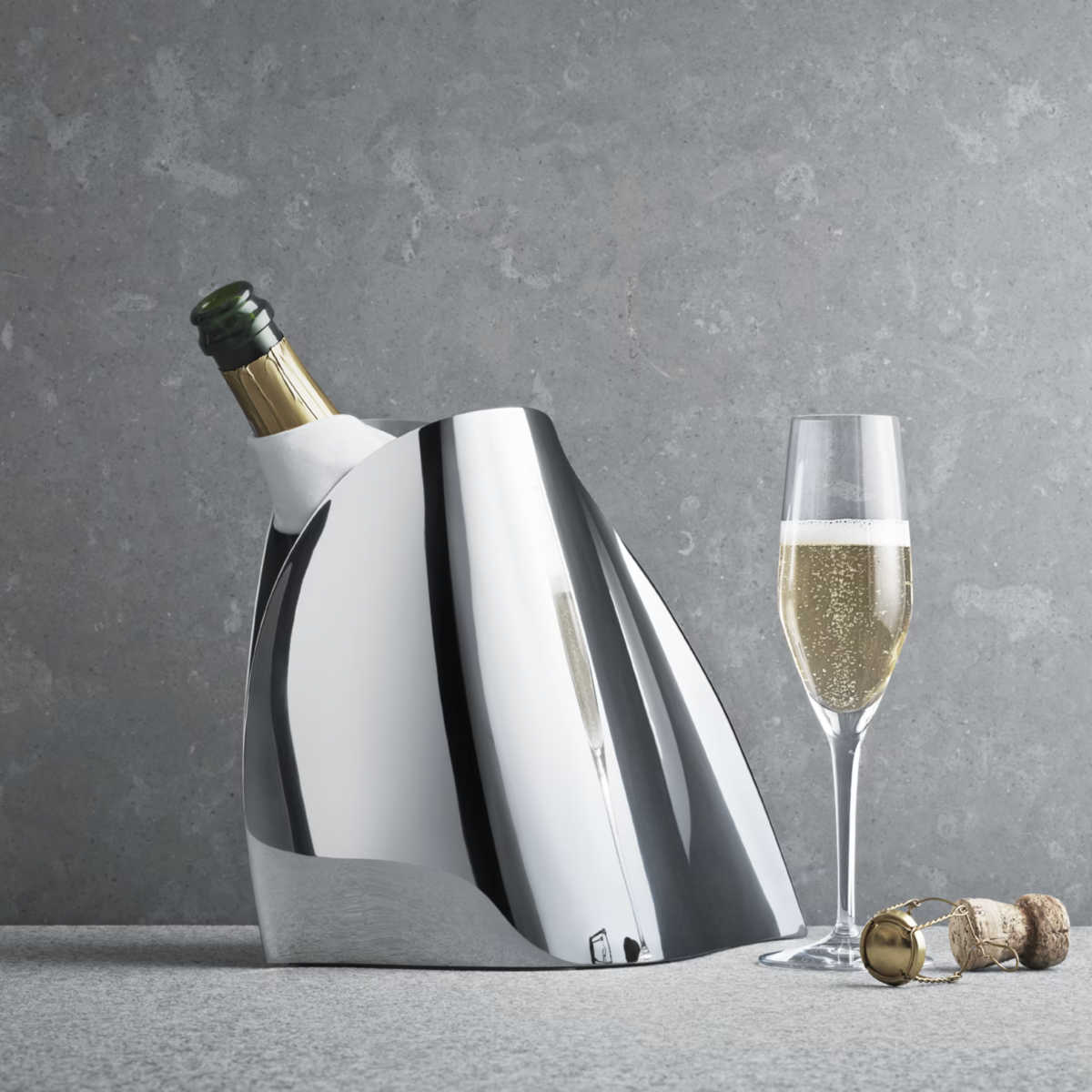 Goerg Jensen Indulgence Stainless Steel Champagne Cooler - Image 2