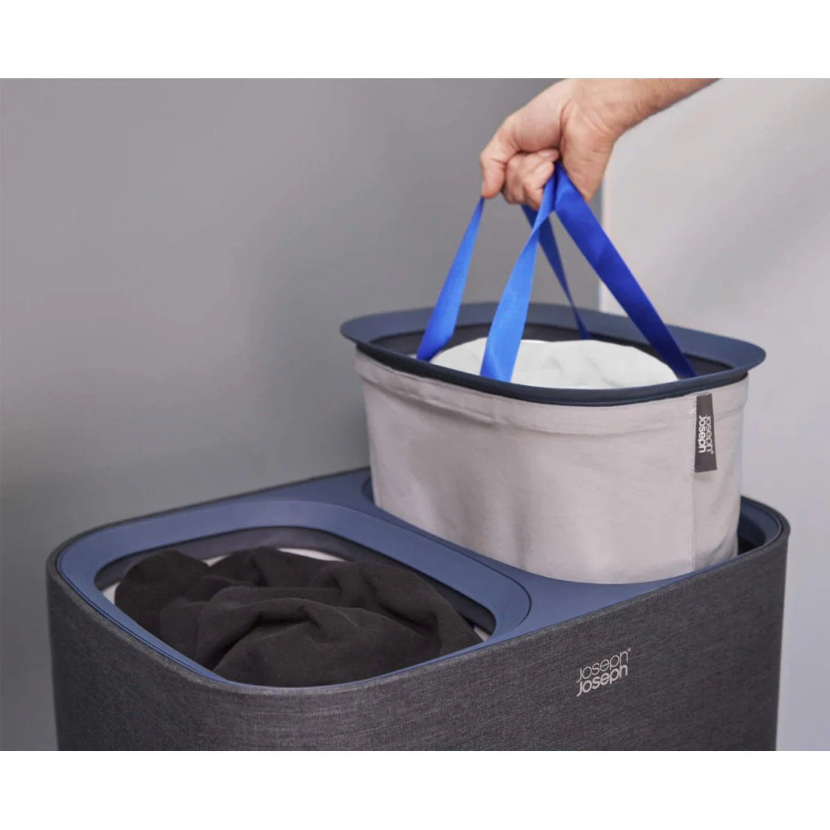 Joseph Joseph Tota Laundry Separation Basket Black 90L - Image 7