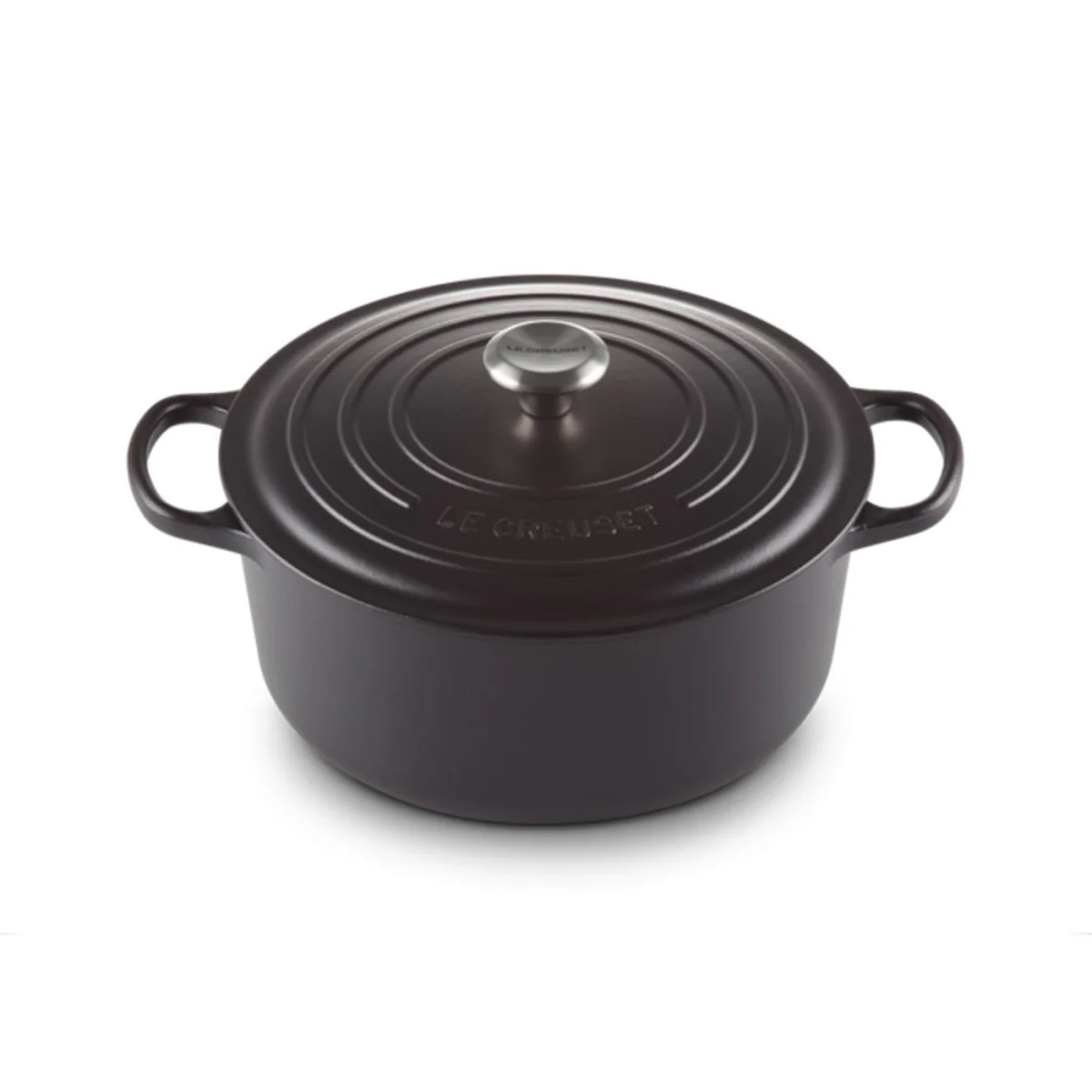 Le Creuset Signature French Oven Satin Black 26cm (5.3L) - Image 2