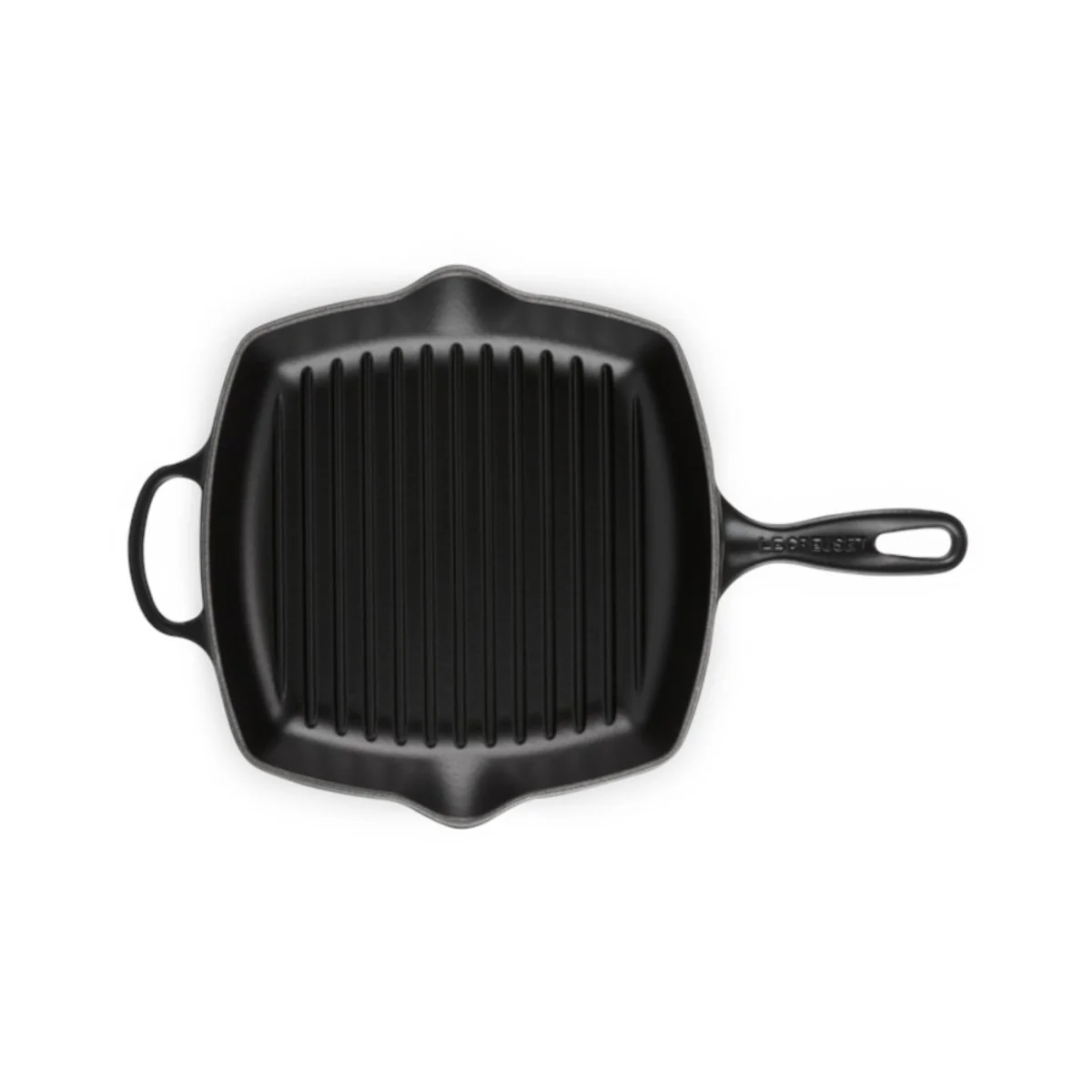 Le Creuset Signature Cast Iron Square Grillit Satin Black 26cm - Image 4