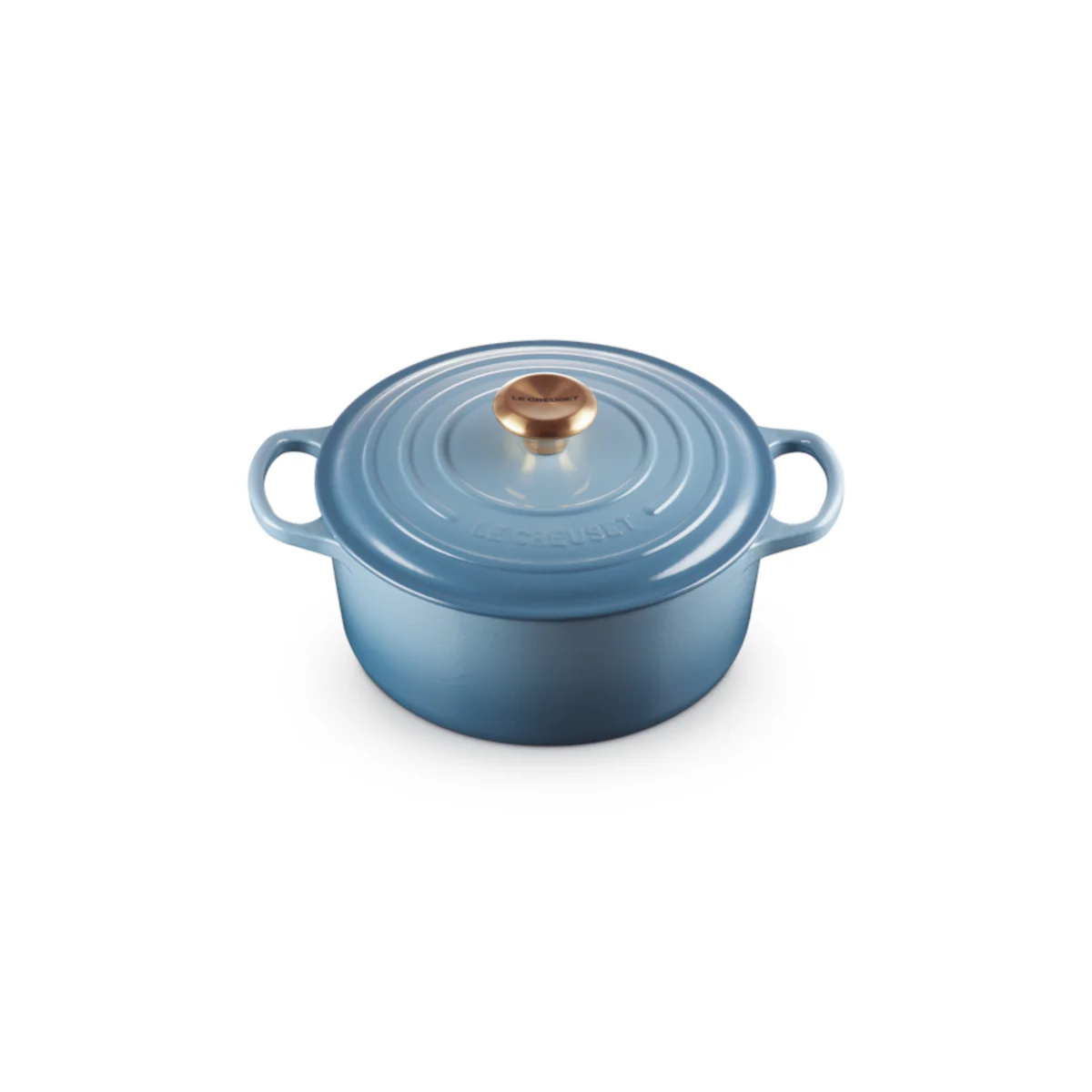 Le Creuset Signature Round Casserole Chambray 24cm (4.2L) - Image 2
