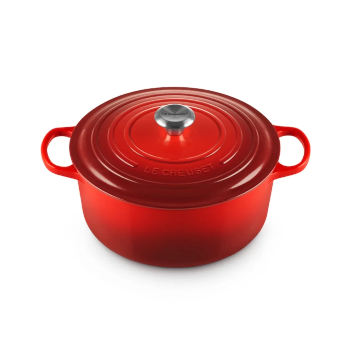 Le Creuset Signature Round French Oven Cerise 24cm (4.2L) - Image 2