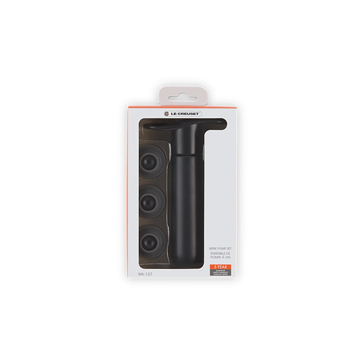 Le Creuset Wine Pump with Stoppers Black - Image 5