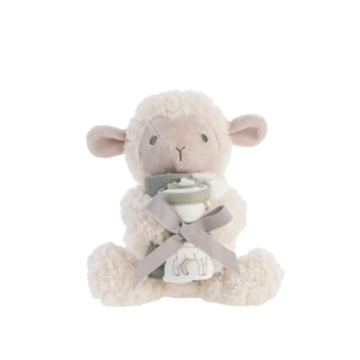 Little Linen Soft Plush Toy & Face Washers - Farmyard Lamb - Image 7