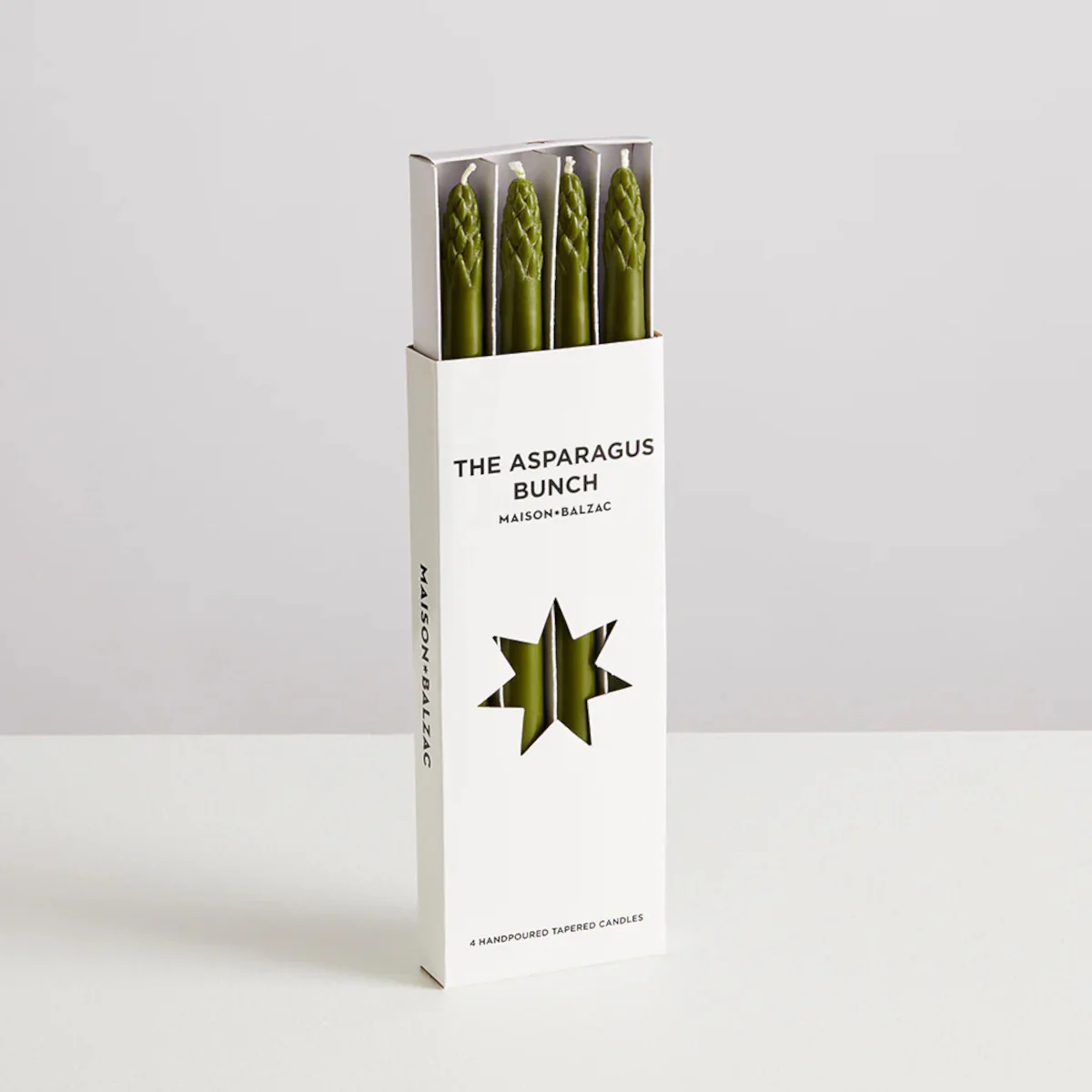 Maison Balzac Asparagus Bunch Candle Green Set of 4 - Image 2