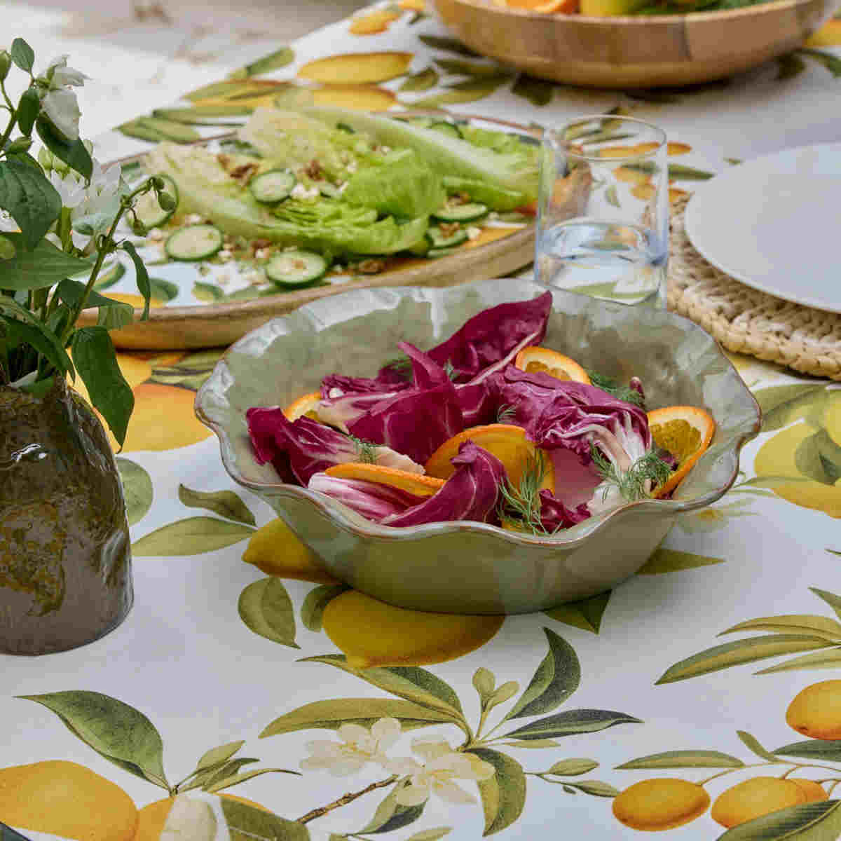 Madras Link Marseille Wavy Bowl Green 10x3cm - Image 2