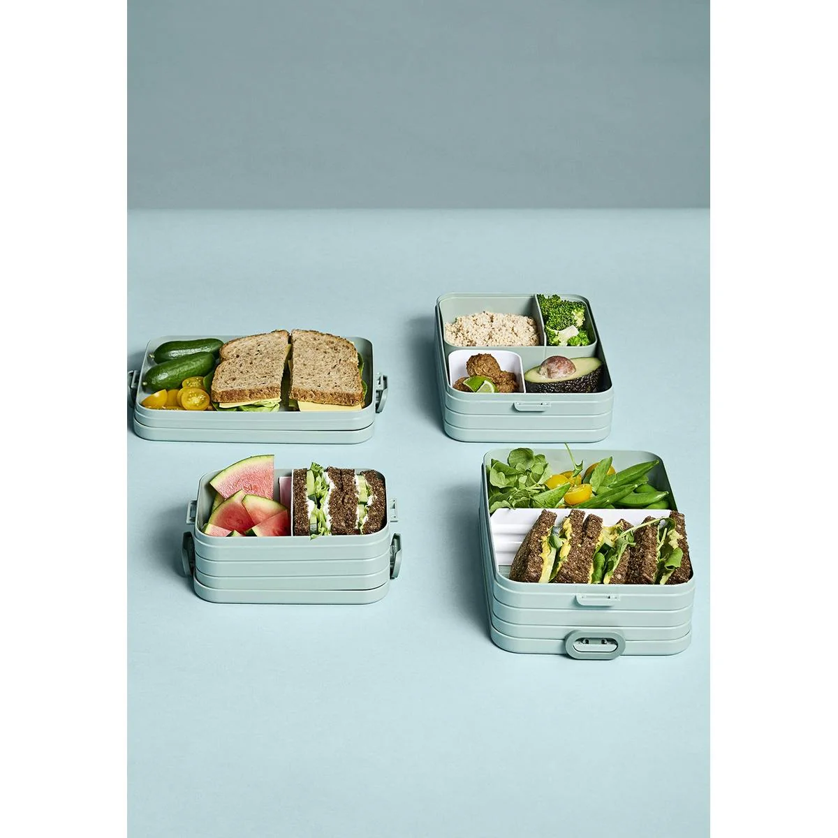 Mepal Bento Lunch Box Take A Break Large - Nordic Blue - Image 4