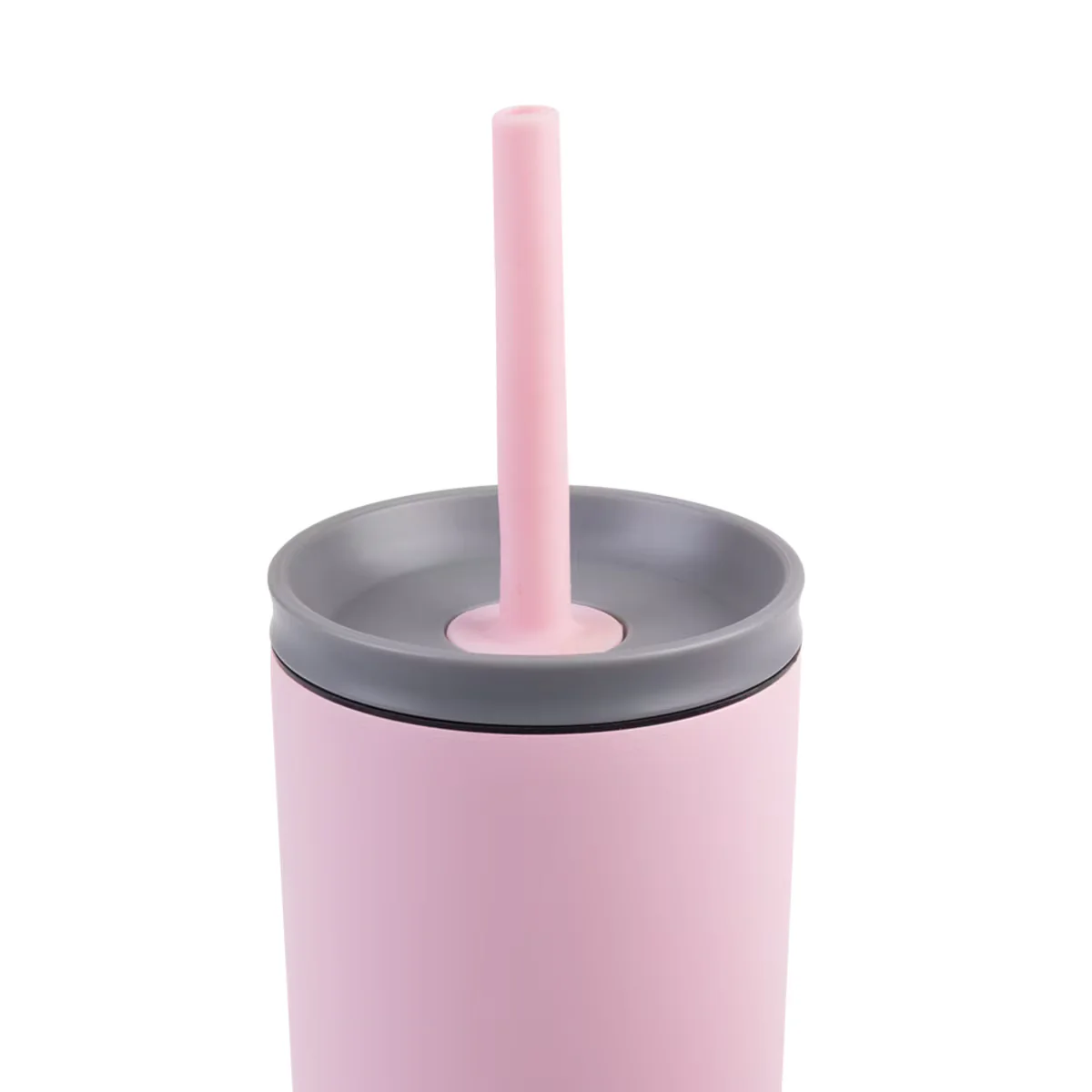 Oasis Double Wall Insulated Tumbler w/ Straw Carnation 600ml - Image 3