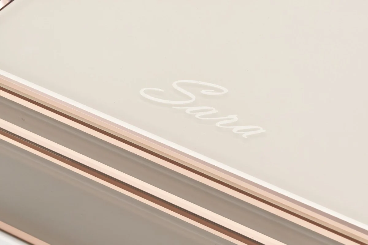 One Six Eight London Sara Jewellery Box Blush Medium - Image 3