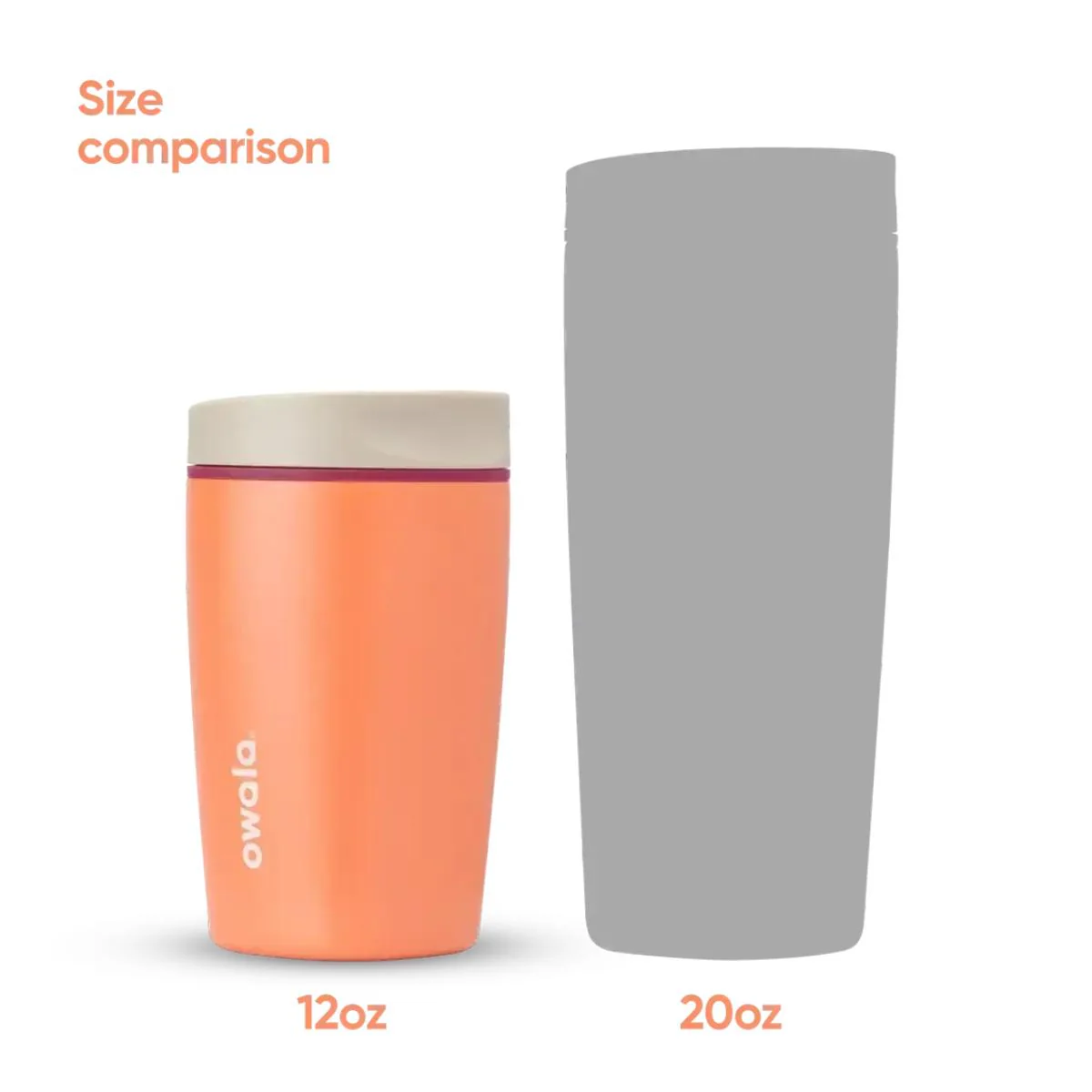 Owala SmoothSip Slider Water Bottle Campfire 355ml - Image 4
