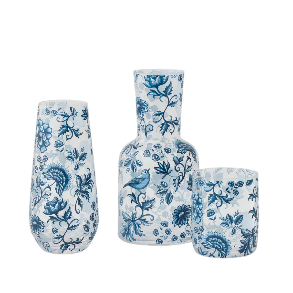 Pilbeam Living Chinoiserie Water Carafe Set Blue 770ml - Image 3
