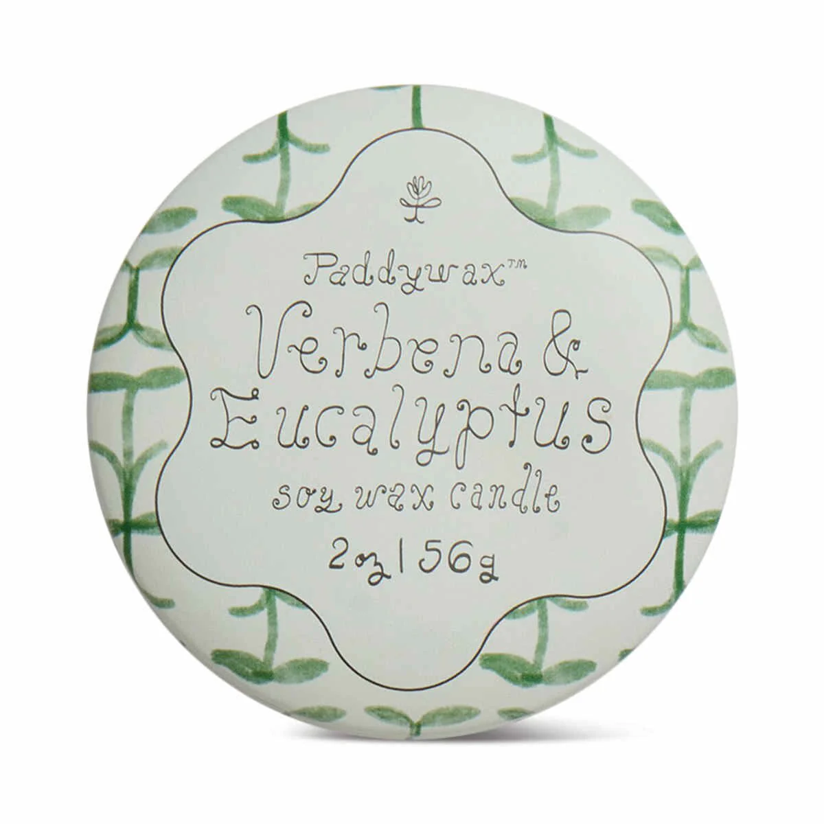 Paddywax Verbena & Lemongrass Tulip Printed Tin 2oz (56g) - Image 3