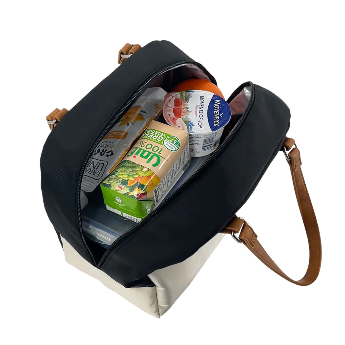 Sachi Cali Lunch Bag Black/Cream - Image 5