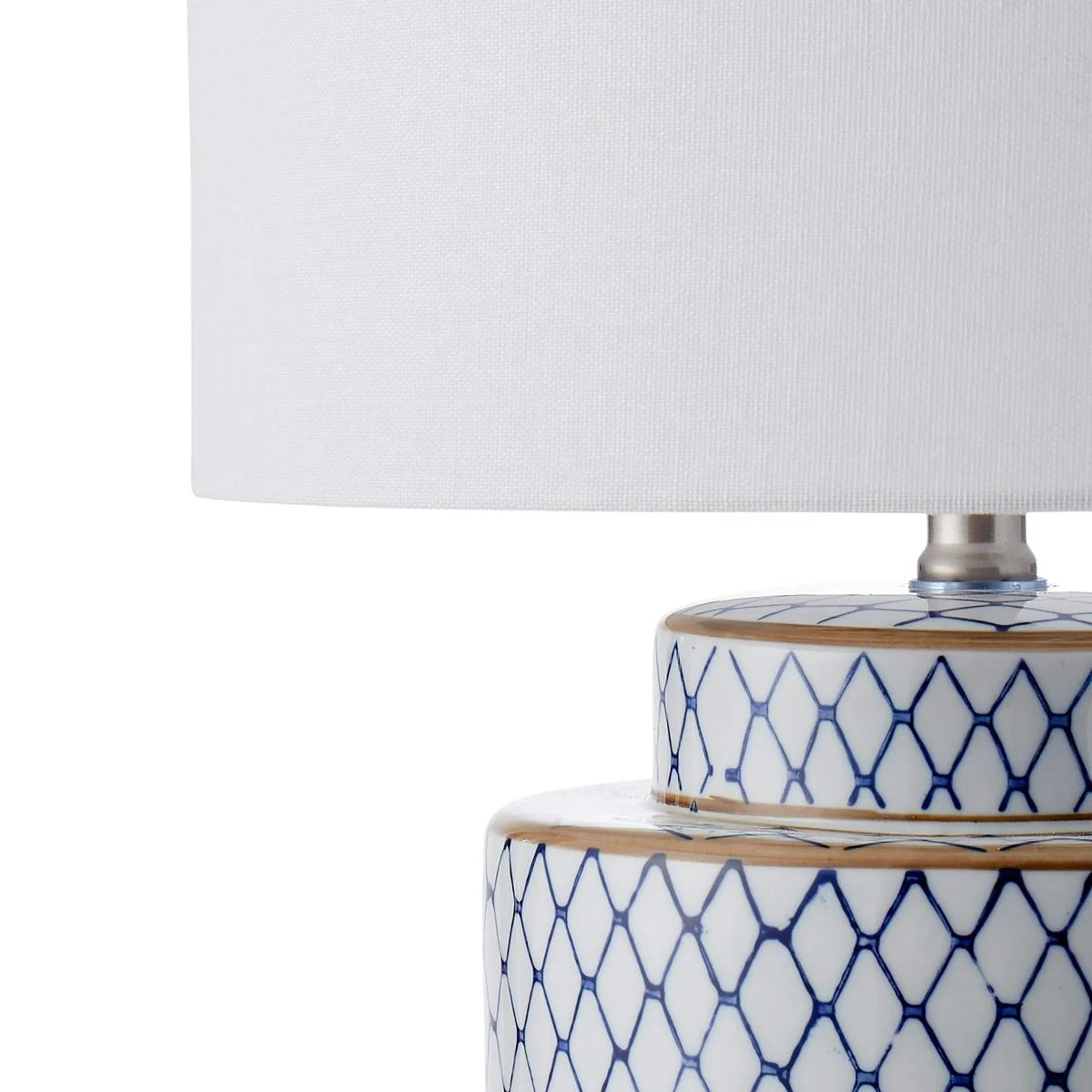 Society Home Leila Table Lamp Blue & White 33x33x55cm - Image 3