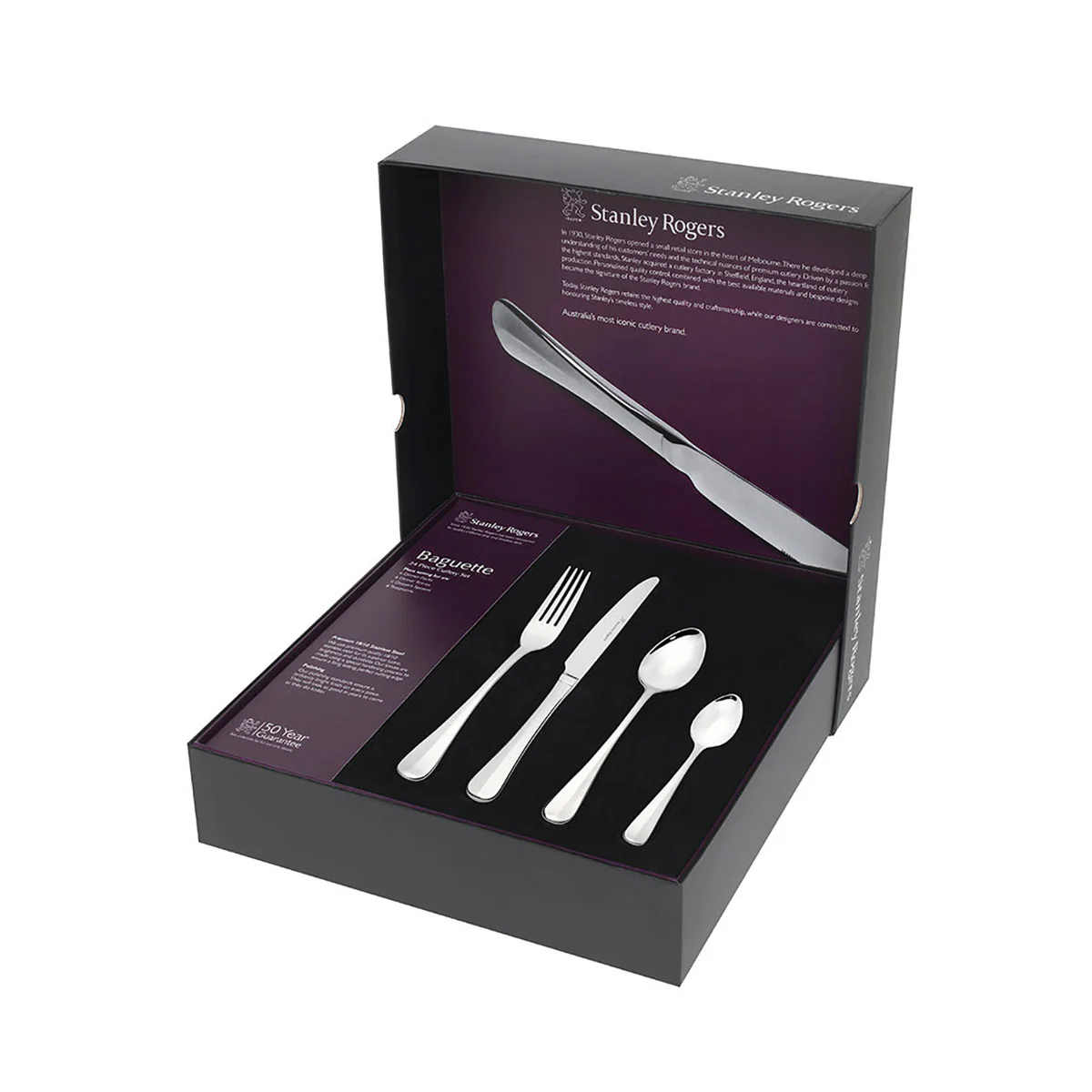 Stanley Rogers Baguette 24 Piece Cutlery Set - Image 4