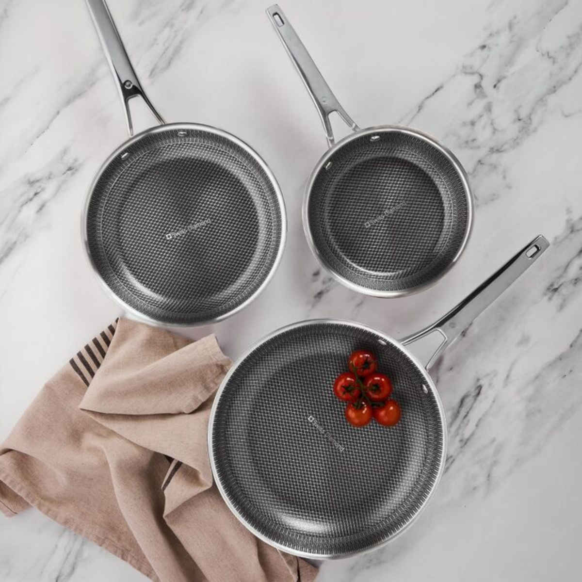 Swiss Diamond DLX Nonstick Clad Frypan Triple Pack - Image 2