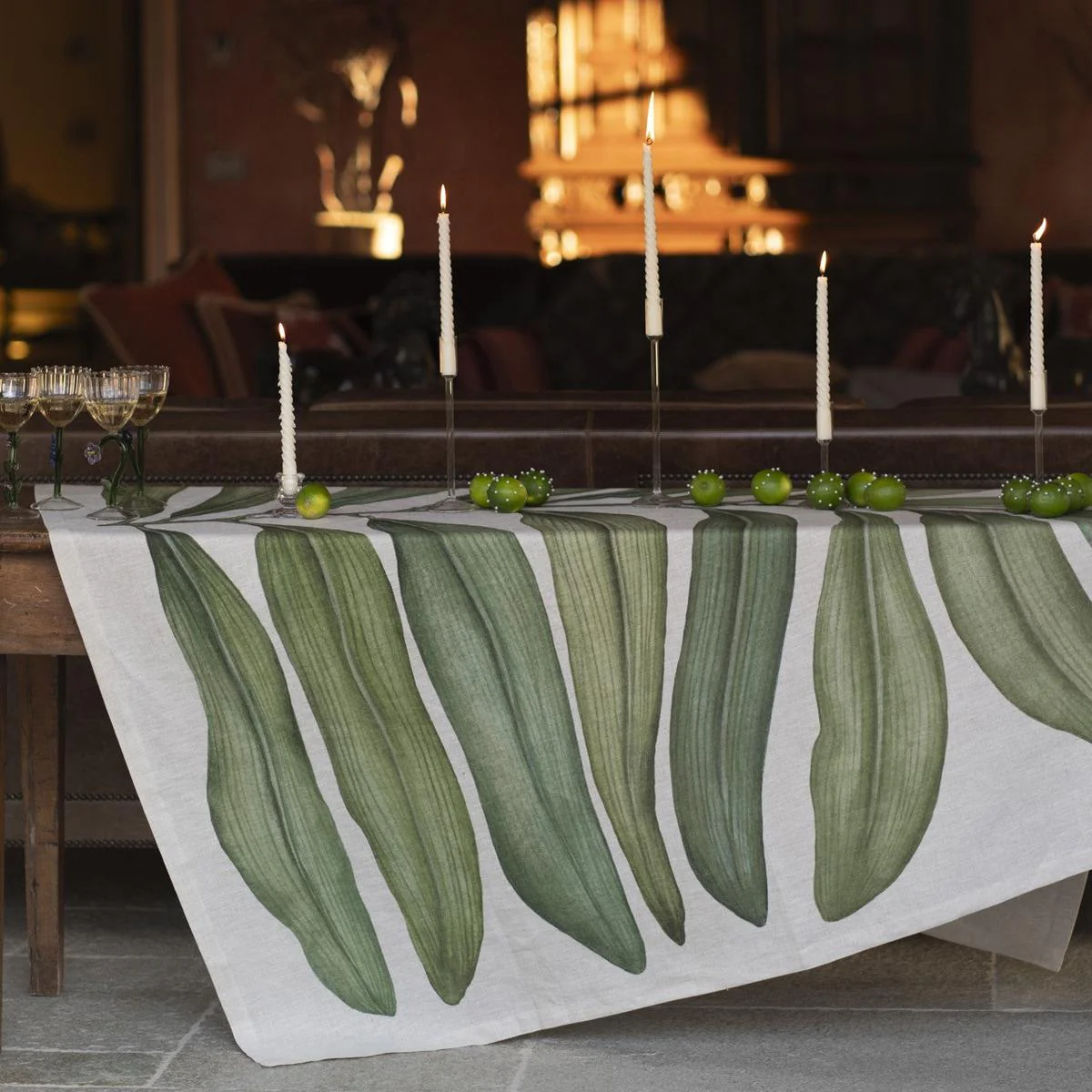 Tessitura Toscana Telerie Tamarindo Linen Tablecloth 170x270cm - Image 2