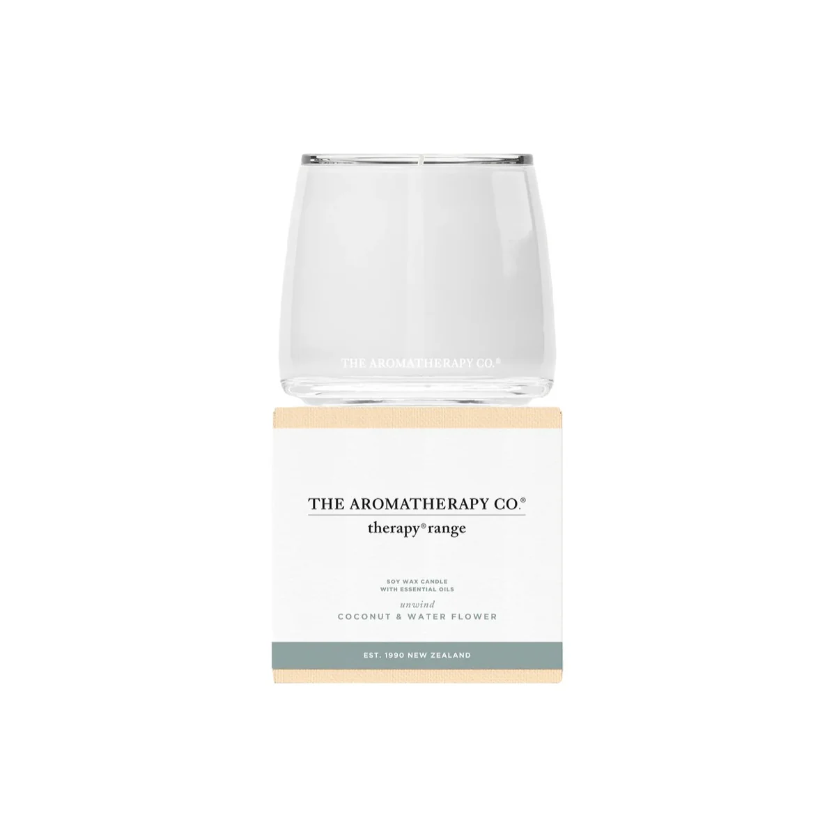 The Aromatherapy Co. Coconut & Water Flower Therapy Candle Unwind 260g - Image 2