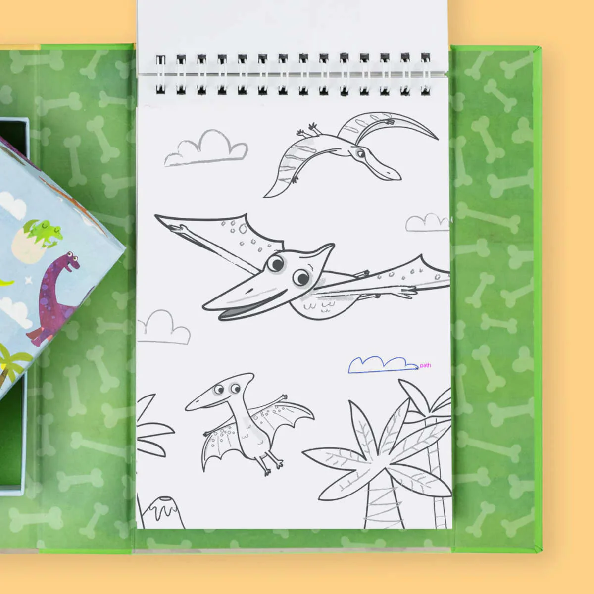 Tiger Tribe Dinosaur Colouring Set - Image 4