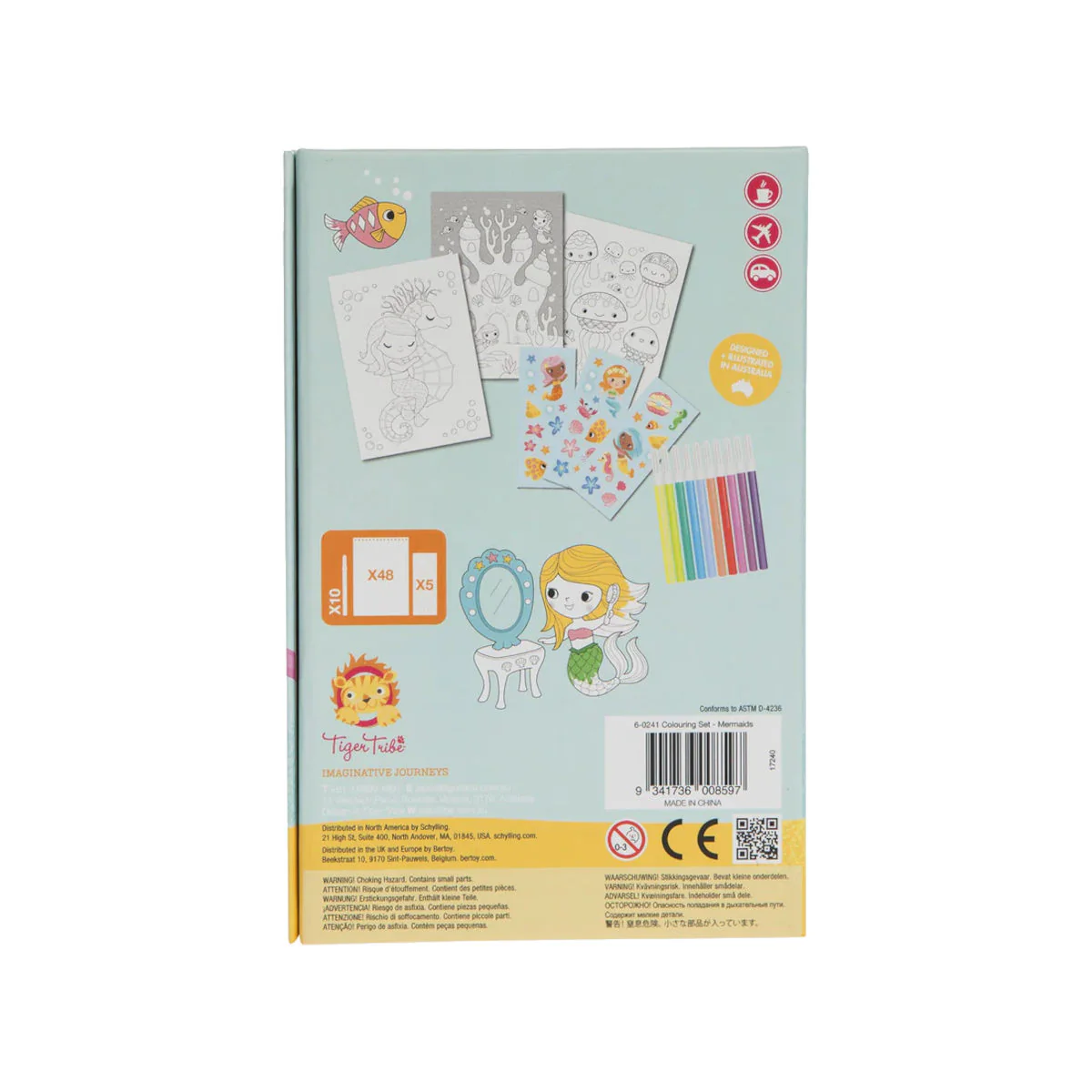 Tiger Tribe Mermaid Colouring Set - Image 2