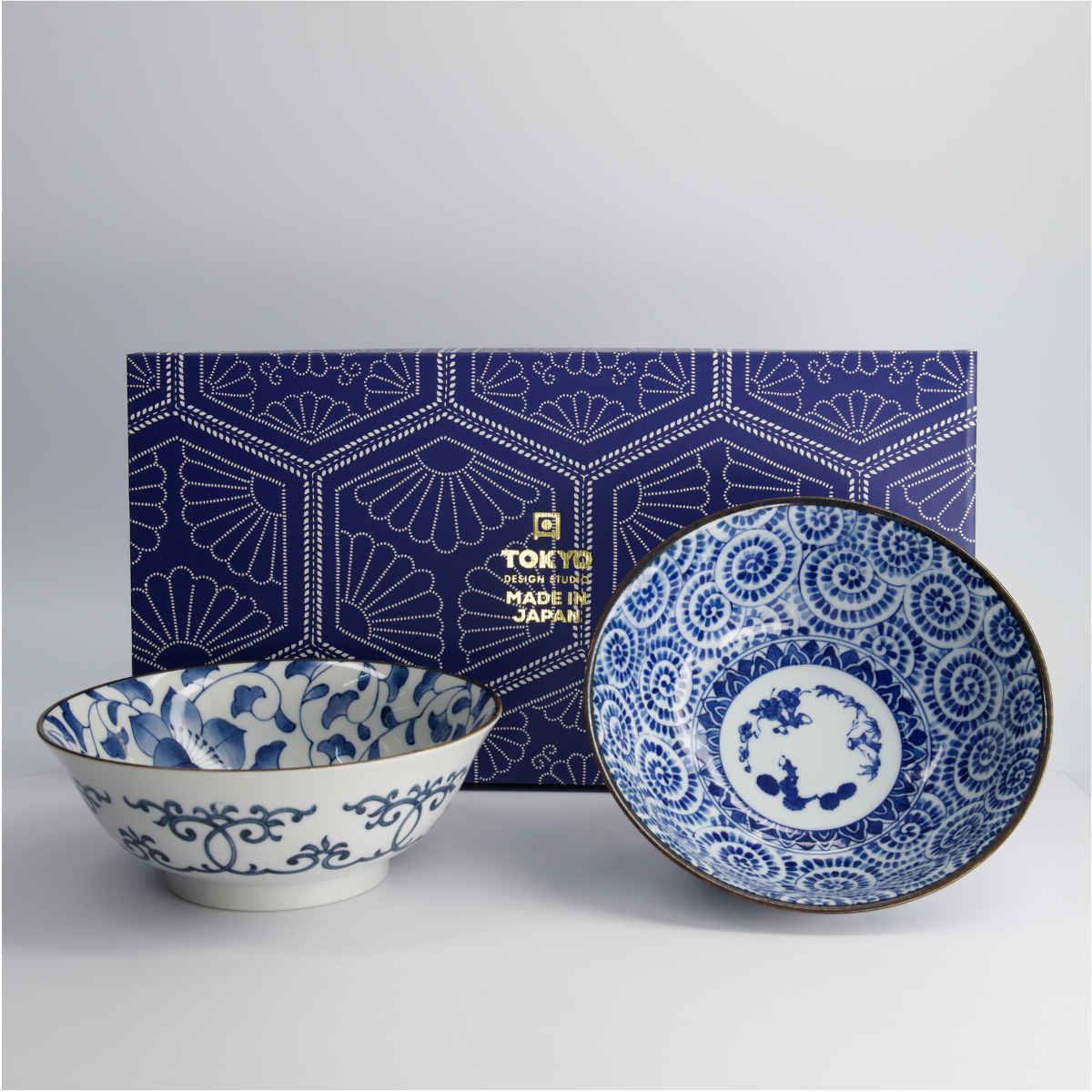 Tokyo Design Tokyo Blue Bowl Set Blue 2 Piece - Image 4