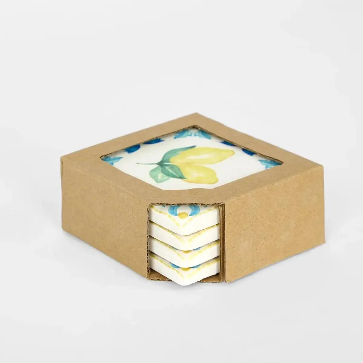 Vixen & Velvet La Dolce Vita Lemon Coasters (Set of 4) - Image 3