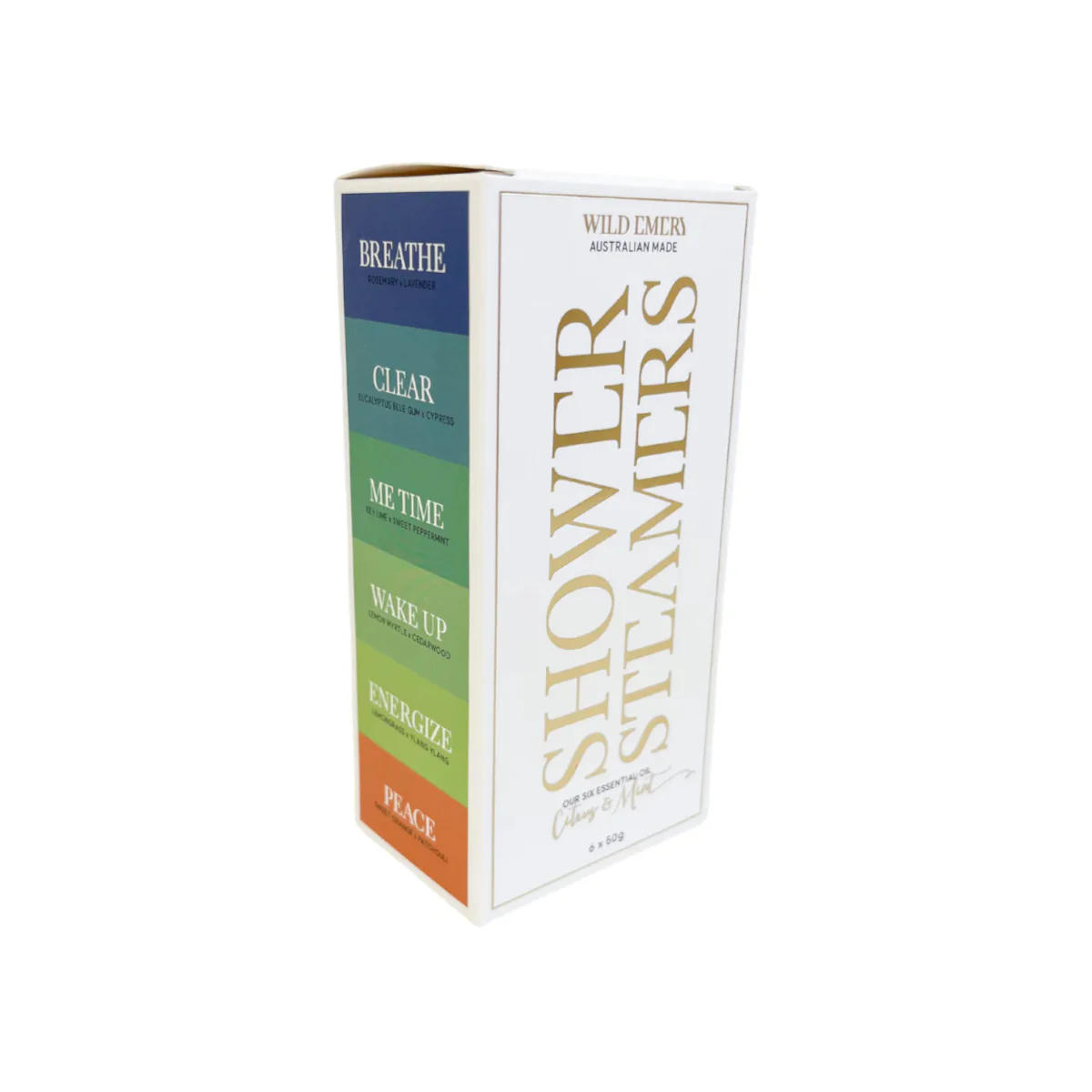 Wild Emery Citrus & Mint Shower Steamer (Pack of 6)