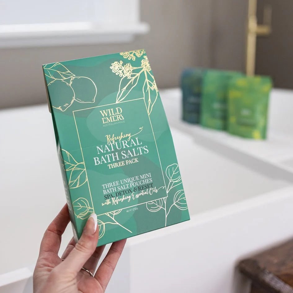Wild Emery Refreshing Bath Salts Pack of 3 - Image 3