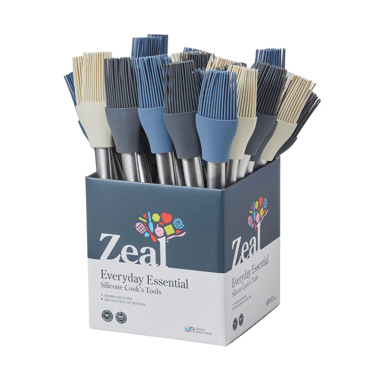 Zeal Cosy Stainless Steel Basting Brush Assorted (price per item) - Image 2